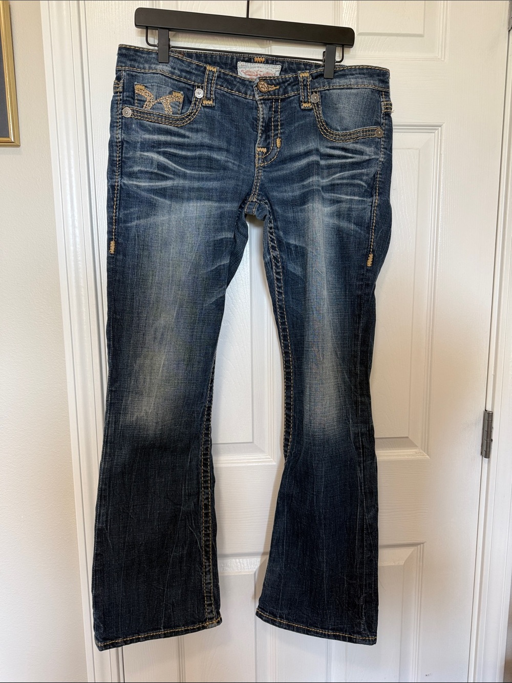 Women’s Big Star Liv bootcut jeans with embroidered pockets Sz 30